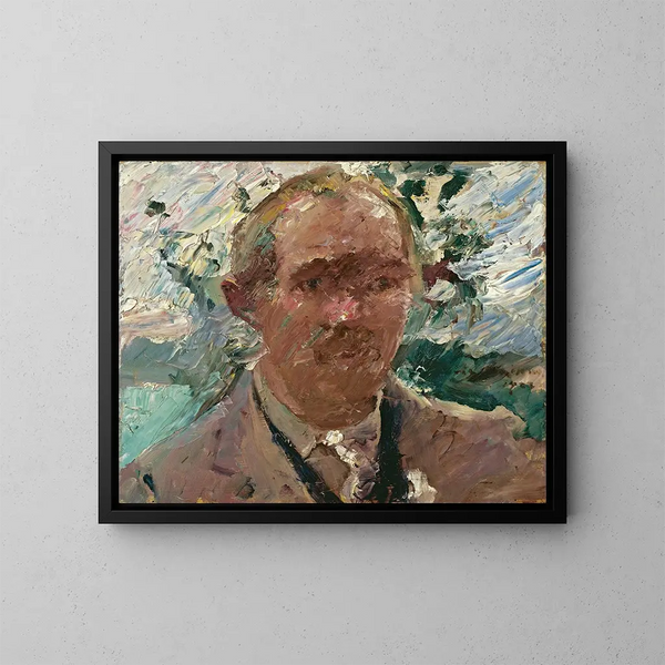 Selvportræt ved Walchensee - Lovis Corinth — indrammet kunstværk på væggen