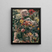 naturtro med krysantemum og amaryllis - Lovis Corinth — indrammet kunstværk på væggen