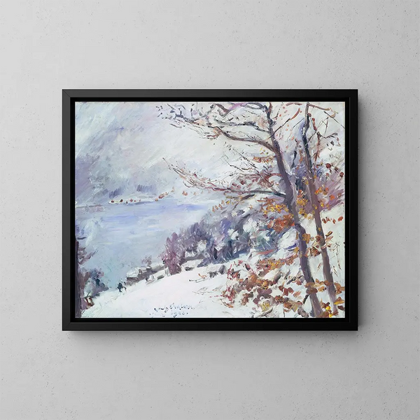 Walchensee om vinteren - Lovis Corinth — indrammet kunstværk på væggen