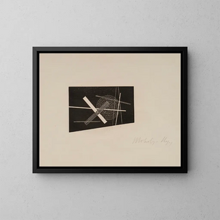 Composition - László Moholy-Nagy — indrammet kunstværk på væggen