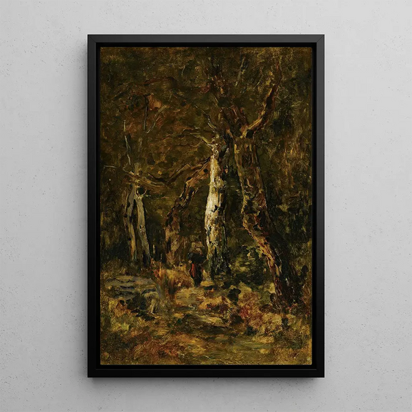 Lszl Pal - Forest Landscape With Figure.webp