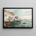 La corniche du Pont de la Fausse Monnaie Marseille - Luc Raphael Ponson — indrammet kunstværk på væggen
