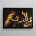 Introduktion af Jakob til Isak - Luca Giordano — indrammet kunstværk på væggen