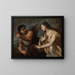 Picus og Circe - Luca Giordano — indrammet kunstværk på væggen