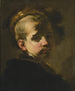 Portræt af en dreng med en pels hat - Luca Giordano — visning af kunstværket