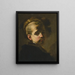 Portræt af en dreng med en pels hat - Luca Giordano — indrammet kunstværk på væggen