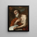 Saint Jérôme - Luca Giordano — indrammet kunstværk på væggen