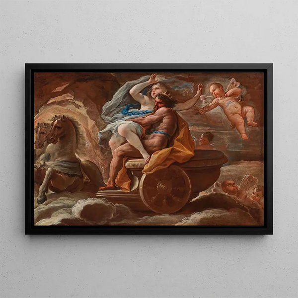 Luca Giordano | L'enlèvement de Proserpine — indrammet kunstværk på væggen