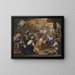 L'Adoration des Mages - Luca Giordano — indrammet kunstværk på væggen