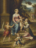 Le Mariage mystique de sainte Catherine - Luca Longhi — visning af kunstværket