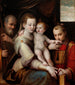 La Sainte Famille et saint Étienne - Luca Longhi — visning af kunstværket