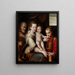 La Sainte Famille et saint Étienne - Luca Longhi — indrammet kunstværk på væggen