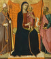 La Vierge à l'Enfant avec saint Nicolas et saint Paul - Luca di Tommè — visning af kunstværket