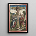 Christ på korset mellem Jomfru Maria og Sankt Johannes - Lucas Cranach den Ældre — indrammet kunstværk på væggen