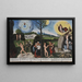 Damnation og frelse - Lucas Cranach den Ældre — indrammet kunstværk på væggen