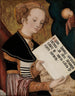 Sankt med pergament - Lucas Cranach den Ældre — visning af kunstværket