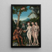 Jugement de Pâris - Lucas Cranach den Ældre — indrammet kunstværk på væggen