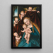 Jomfru Maria med Barnet og engle - Lucas Cranach den Ældre — indrammet kunstværk på væggen
