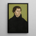 Martin Luther - Lucas Cranach den Ældre — indrammet kunstværk på væggen