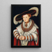 Portrait af Madeleine de Saxe, hustru til kurfyrst Joachim II af Brandenburg - Lucas Cranach den Ældre — indrammet kunstværk på væggen