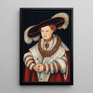 Lucas Cranach the Elder - Portrait of Magdalena of Saxony Wife of Elector Joachim II of Brandenburg.webp