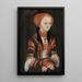 Portrait af Sainte Brigitte af Sverige - Lucas Cranach den Ældre — indrammet kunstværk på væggen