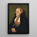 Portrait af en dame - Lucas Cranach den Ældre — indrammet kunstværk på væggen