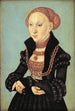 Portræt af elektriker Sibylle af Sachsen 1510-1569 - Lucas Cranach den Ældre — visning af kunstværket