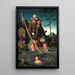 Saint Christophe - Lucas Cranach den Ældre — indrammet kunstværk på væggen