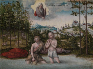 Le Dåb af Kristus - Lucas Cranach den Ældre — visning af kunstværket