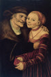 Det uensartede par - Lucas Cranach den Ældre — visning af kunstværket