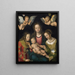 Jomfru Maria med Barnet med de hellige Catherine og Barbara - Lucas Cranach den Ældre — indrammet kunstværk på væggen