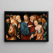 Le Christ et la femme adultère - Lucas Cranach le Jeune — indrammet kunstværk på væggen
