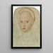 Portrait af prinsesse Elisabeth af Sachsen - Lucas Cranach den Yngre — indrammet kunstværk på væggen