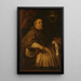Portrait af François de Gand-Vilain 1647-1666 Biskop af Tournai - Lucas Franchoys den Yngre | Reproduction — indrammet kunstværk på væggen