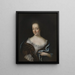 Beata Elisabeth von Königsmarck - Lucas von Breda — indrammet kunstværk på væggen