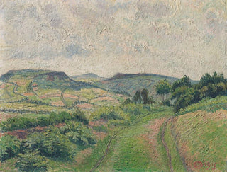 Lucien Pissarro - A Hilly Landscape.webp