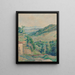 Mont Verdaille Cotignac - Lucien Pissarro — indrammet kunstværk på væggen