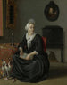 Anna de Hooghe 1645-1717 Den fjerde hustru af maleren - Ludolf Bakhuizen — visning af kunstværket