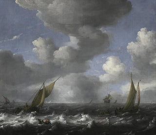 Ludolf Backhuysen - Seascape and Fishing Boats.webp
