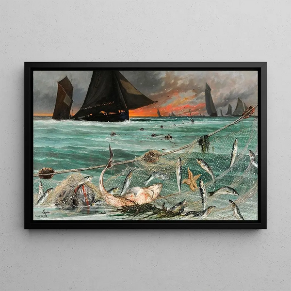Ludovic Lepic - La pche aux harengs dEcosse par les barques de Berck.webp