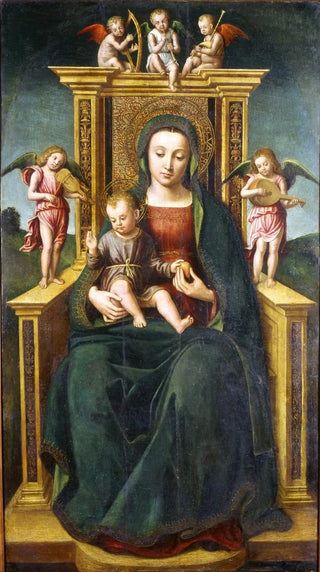 Ludovico Brea - The Virgin and Child Enthroned.webp
