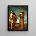 Sankt Peter og Frans af Assisi - Ludovico Carracci — indrammet kunstværk på væggen