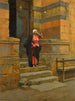 Avant la mosquée - Ludwig Deutsch — visning af kunstværket