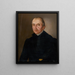 Portrait af præsten Bukovanský - Ludwig Ermini — indrammet kunstværk på væggen