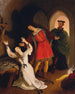 Faust og Gretchen i fængslet - Ludwig Ferdinand Schnorr von Carolsfeld — visning af kunstværket
