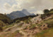 Vue de Mittenwald au massif du Karwendel - Ludwig Halauska — visning af kunstværket