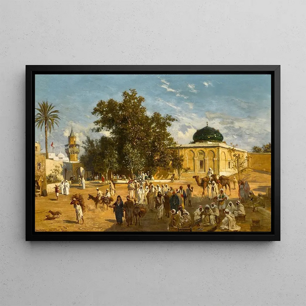 Dar el Ber Tunis - Ludwig Hans Fischer — indrammet kunstværk på væggen