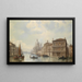 Venedig - Ludwig Hermann — indrammet kunstværk på væggen