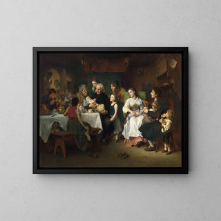 Ludwig Knaus - Die Taufe The Christening.webp